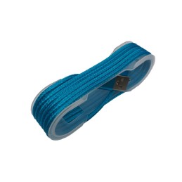 Cablu Miv tip C textil albastru