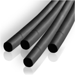 Tub negru varnis termocontractabil 10.0 mm, 100 m / rola